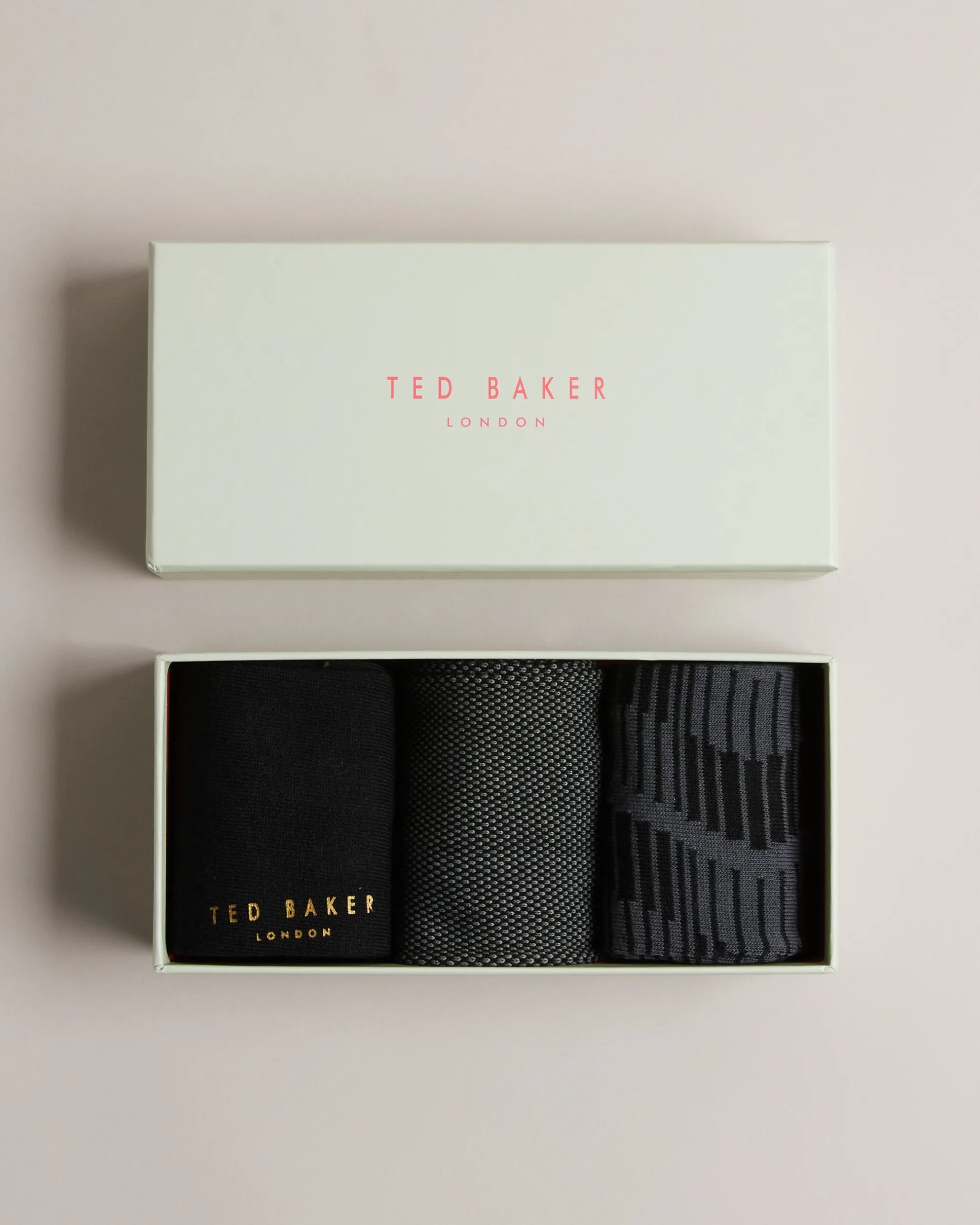 Ted Baker Ted Baker Boxtwo 3 Pack Black Socks Box Set - Ted Baker from Club  JJ UK