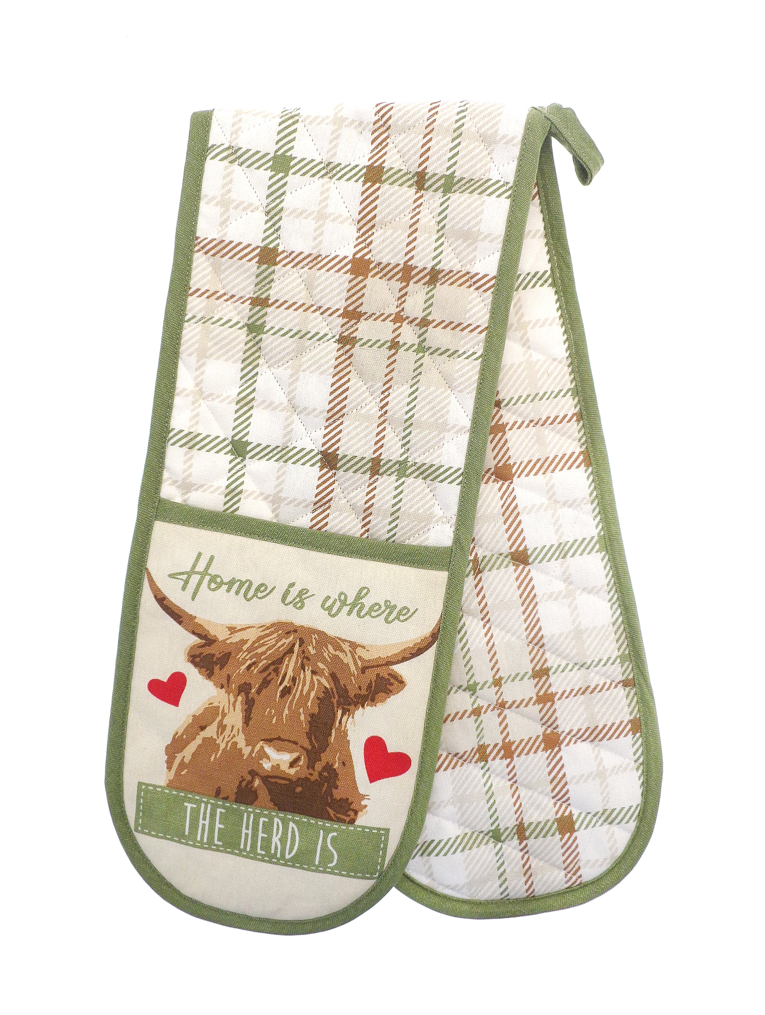 Highland Herd Double Oven Gloves