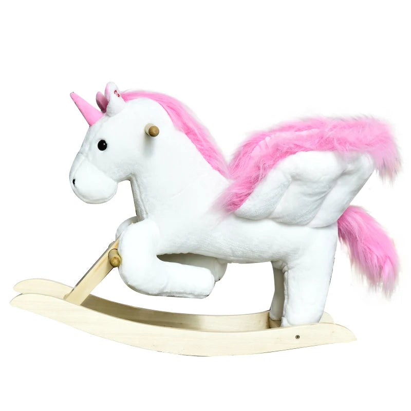 Unicorn baby 2024 rocking horse