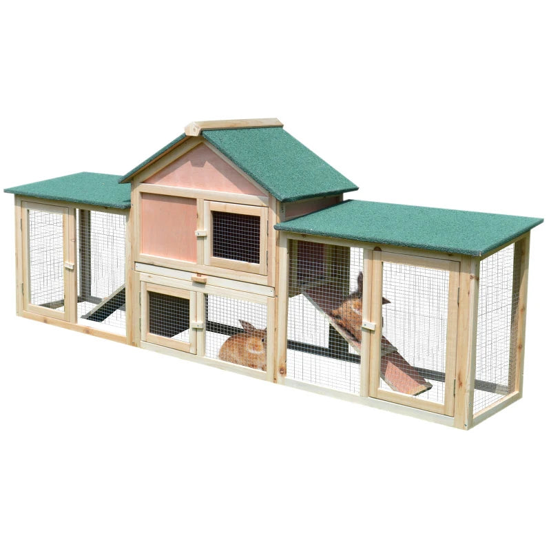 Deluxe rabbit hutch with cheap run