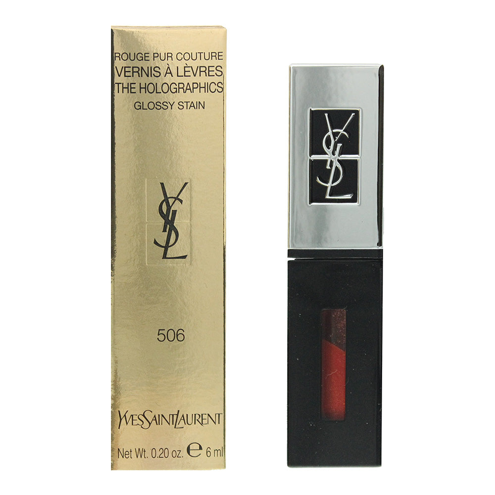 Yves Saint Laurent The Holographics 506 Orange Liquid Lipstick Glossy