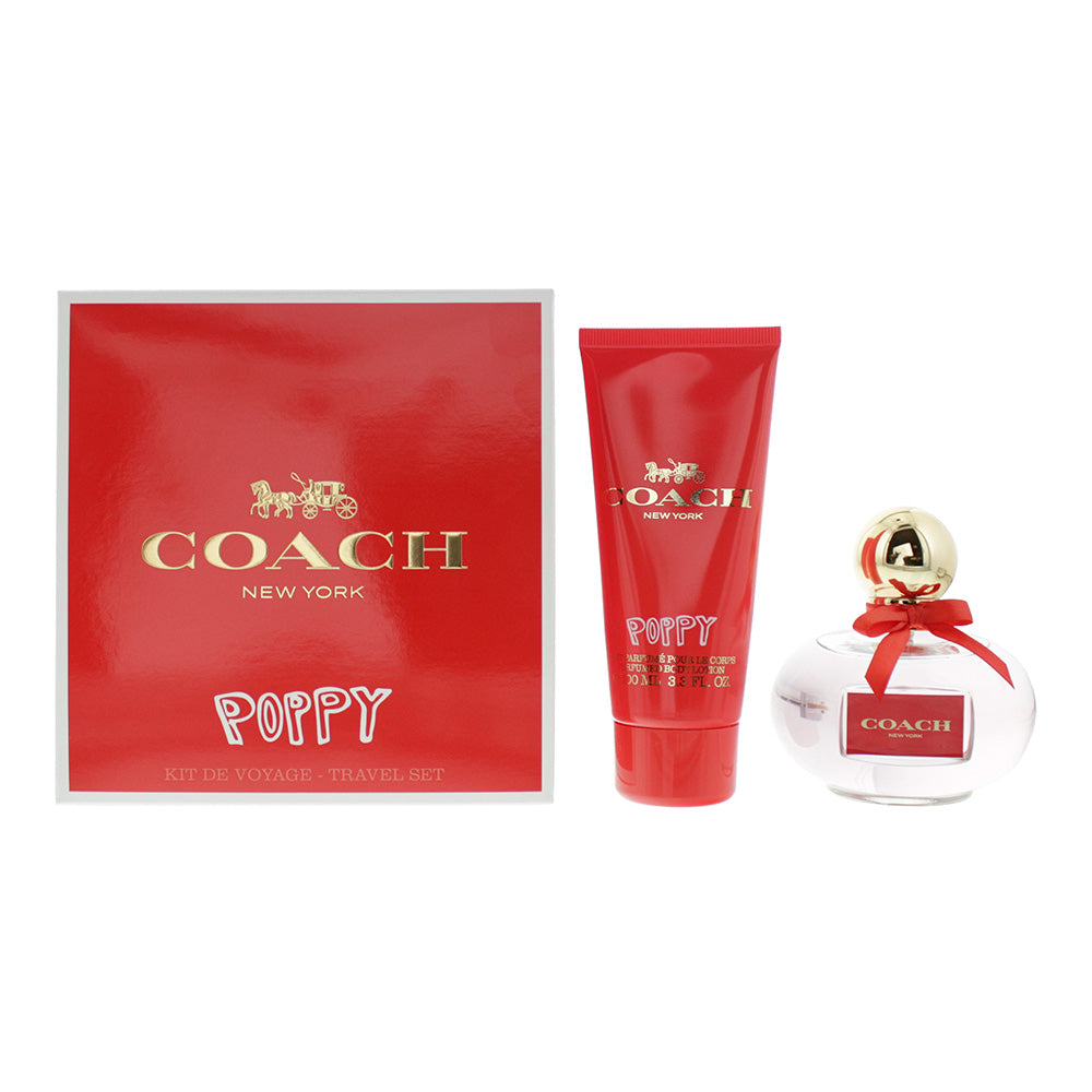 COACH POPPY EAU high quality DE PERFUME LARGE 2 PC GIFT SET