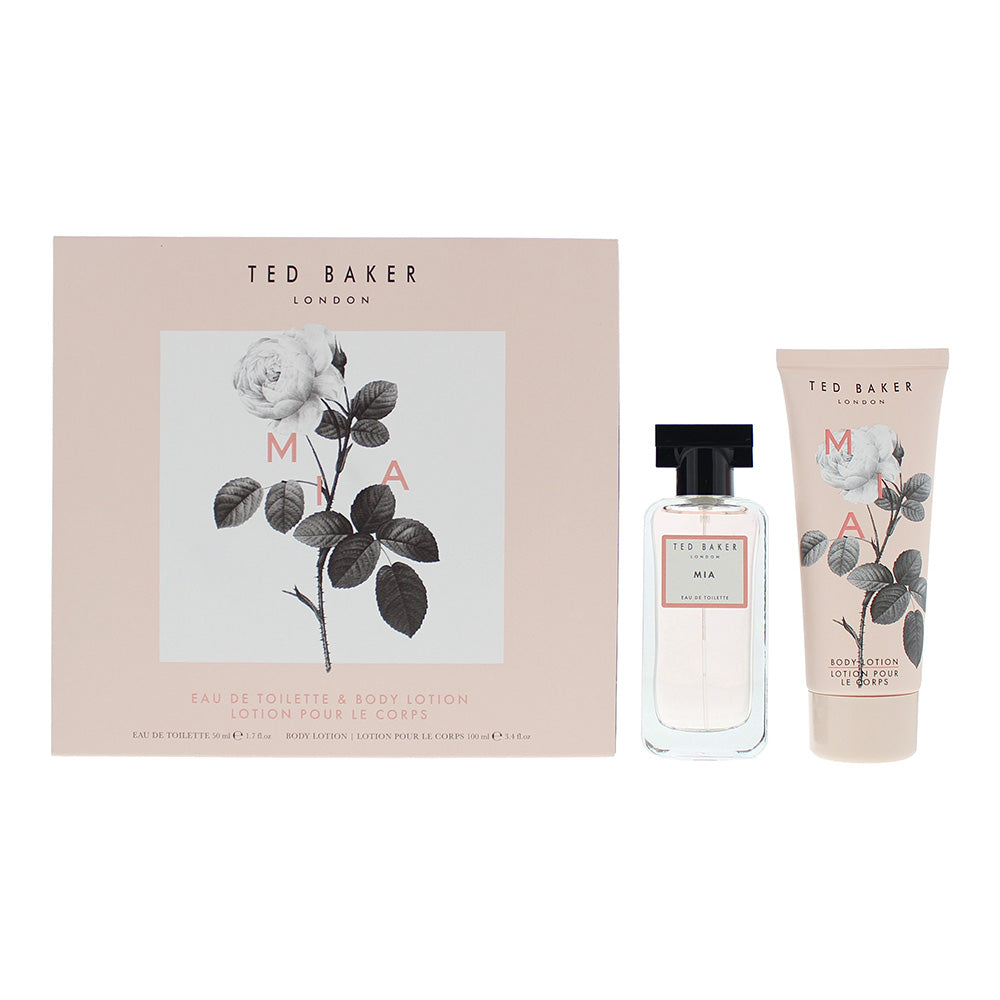 Ted Baker Mia 2 Piece Gift Set Eau De Toilette 50ml Body Lotion 100