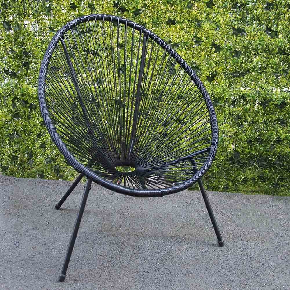 Garden String Chair Black