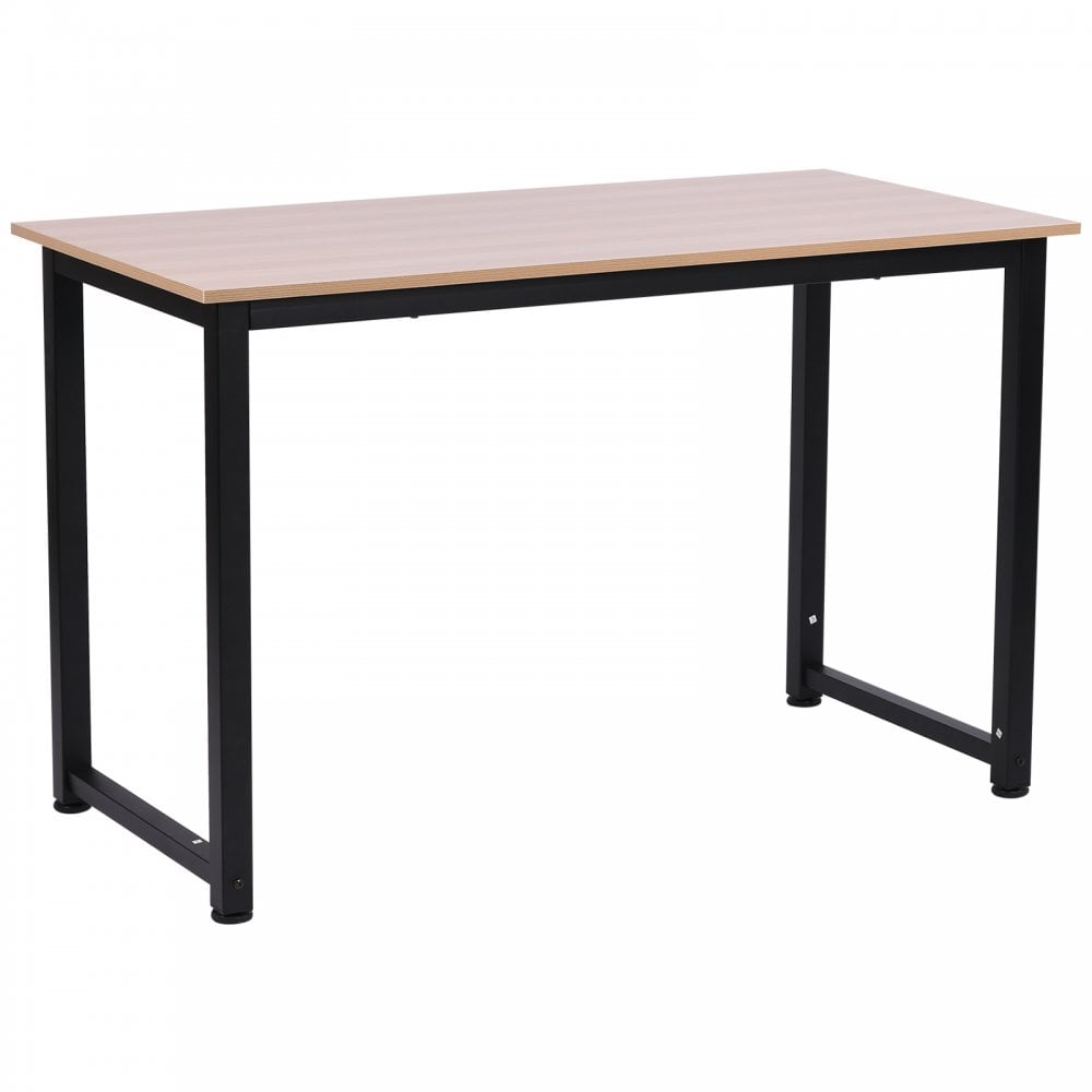 Metal and deals oak desk