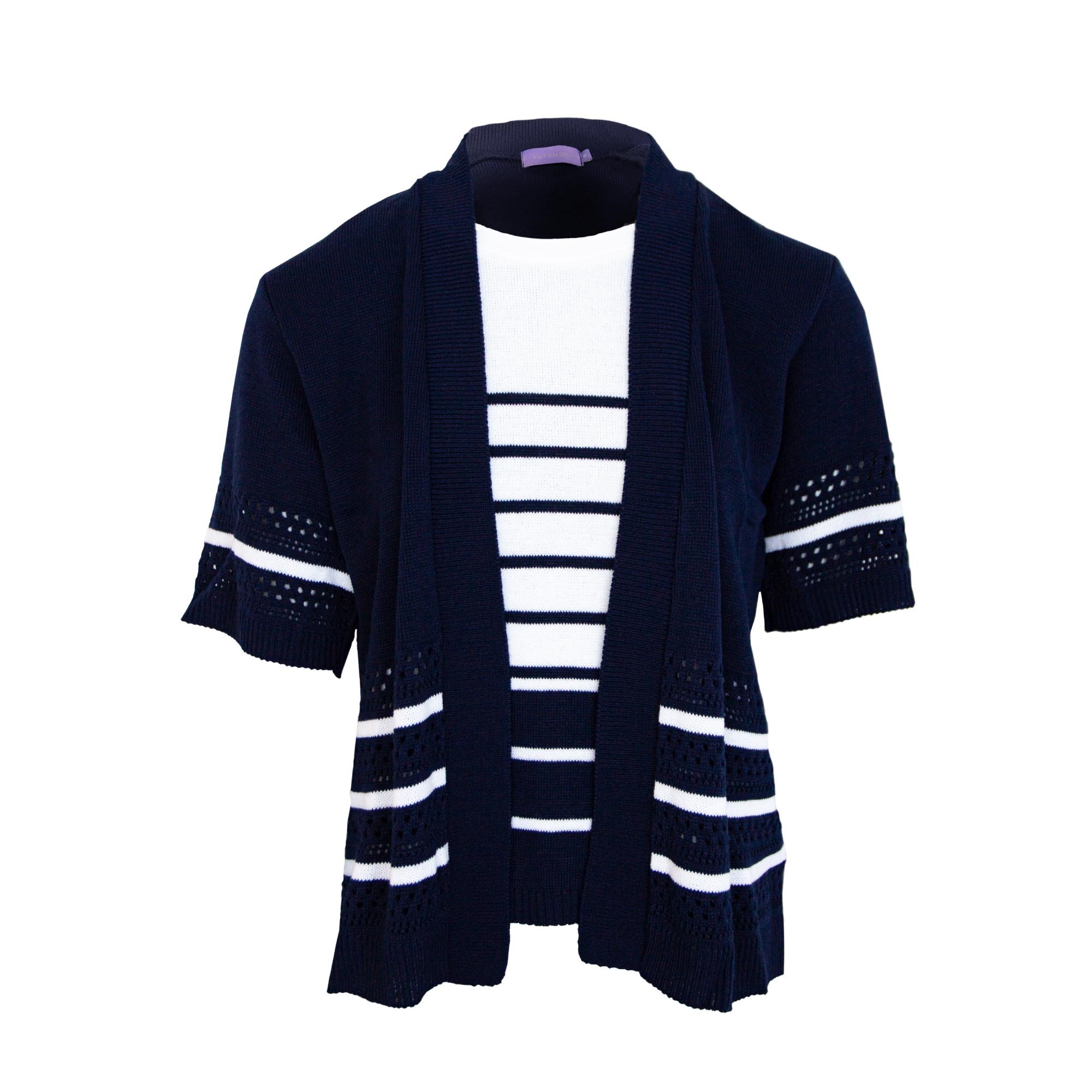 Short hot sale navy cardigan