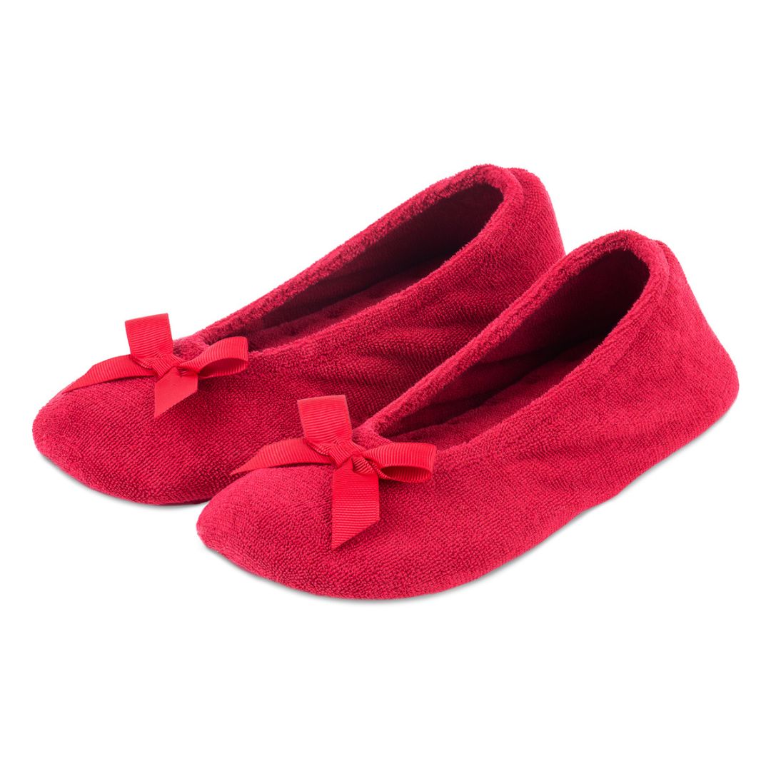 Red 2024 isotoner slippers