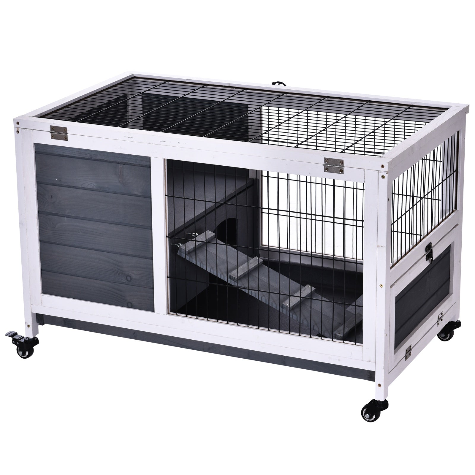 Indoor wooden 2024 rabbit hutch