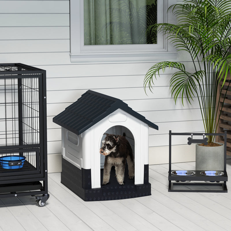 PawHut Dog Kennel for Outside, Grey