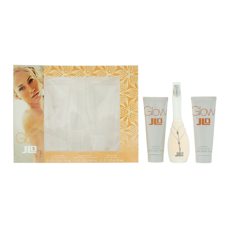 Jennifer Lopez Glow 3 Piece Gift Set: Eau De Toilette 50ml