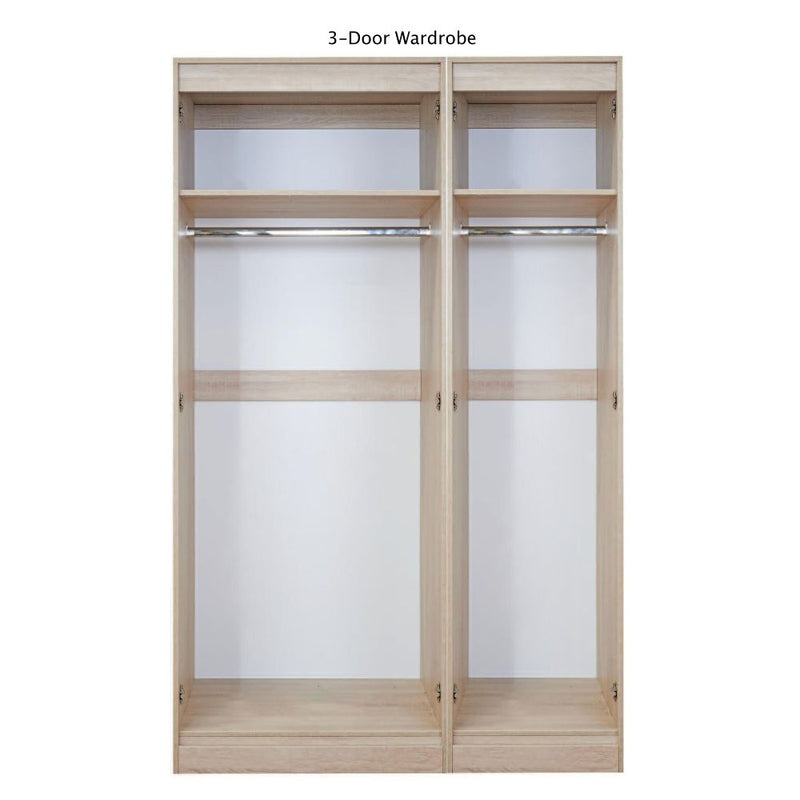 Harare Ready Assembled Wardrobe with 3 Doors  - Marble