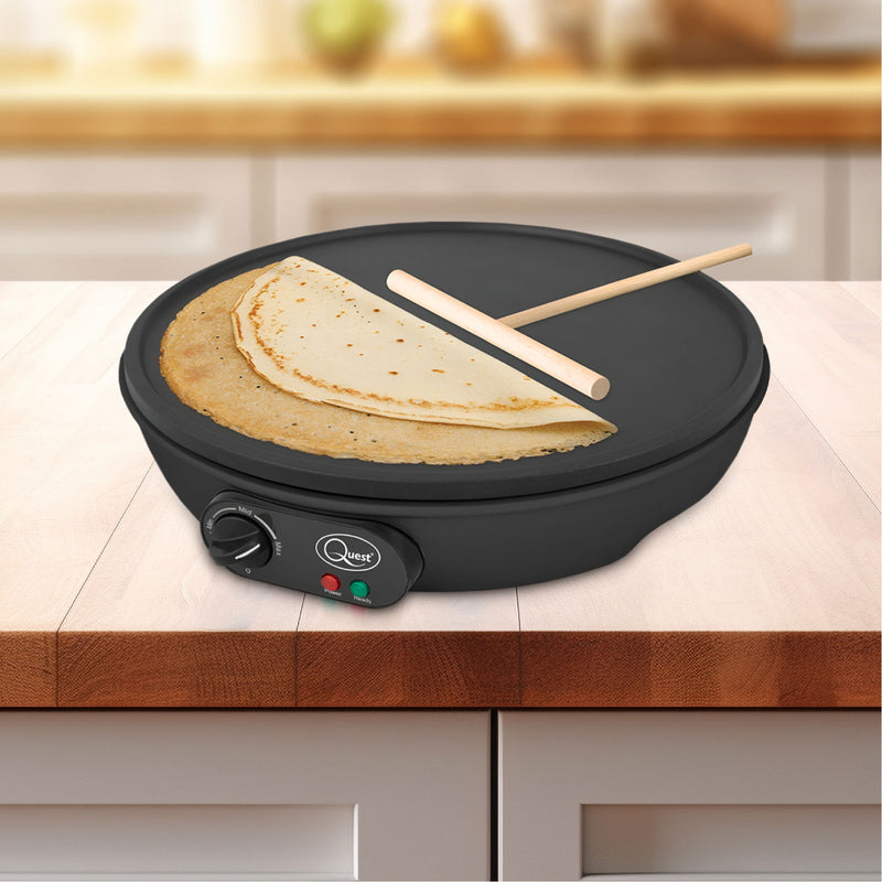 Quest Non-Stick Pancake And Crepe Maker - Black