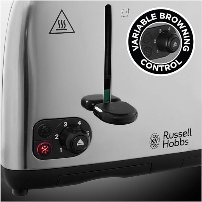 Russell Hobbs Adventure 4 Slice S/s Toaster - Silver