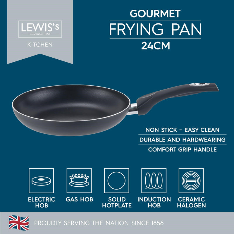 Lewis's Gourmet Non-Stick 24cm Frying Pan