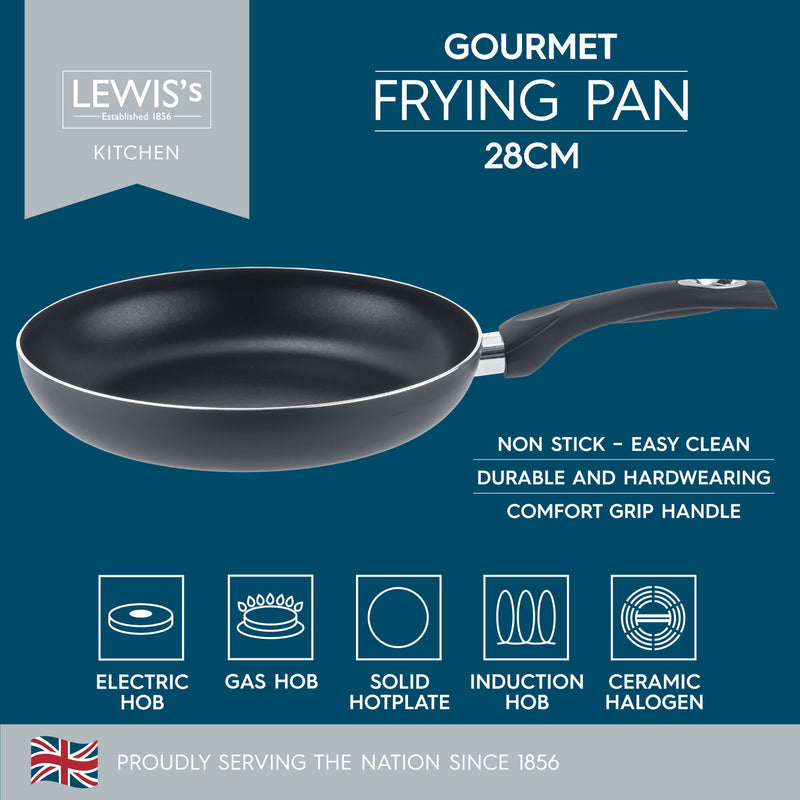 Lewis's Gourmet Non-Stick 28cm Frying Pan