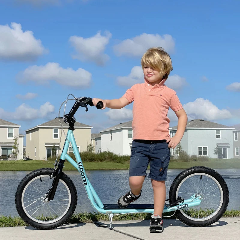 HOMCOM Teen Kids Stunt Scooter  - Blue