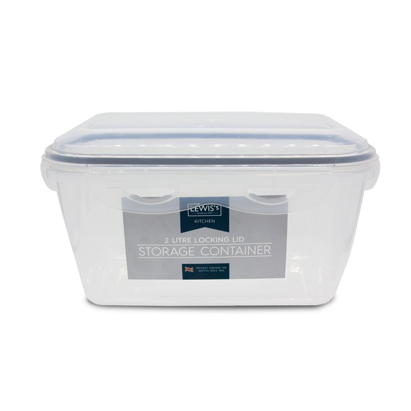 Lewis's Food Container Click Lock 2L