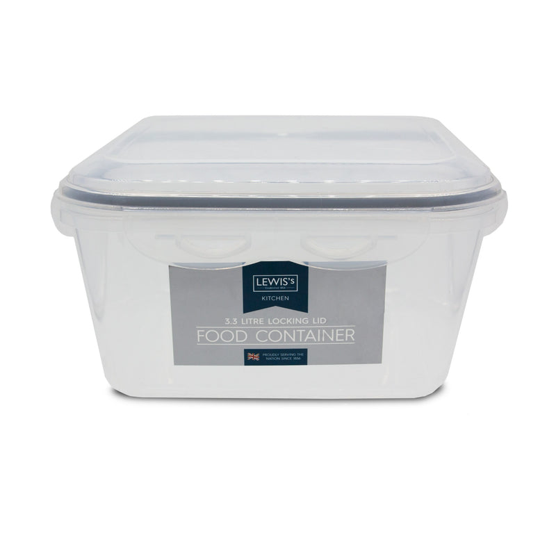 Lewis's Food Container Click Lock - 3.3L