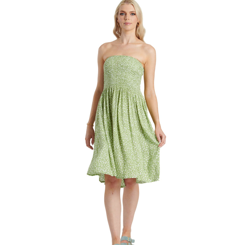 3 In 1 Dress - Green & White