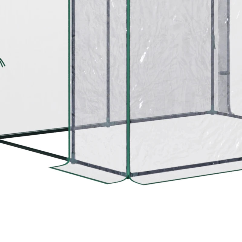 Outsunny Greenhouse Lean To  143x118x212 cm - Clear