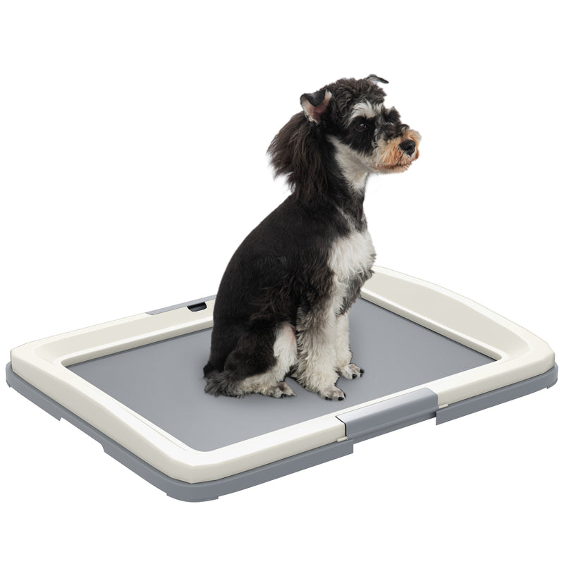 PawHut Dog Toilet Tray, Dog Litter Tray for Training Dogs, 63 x 49 x 6cm