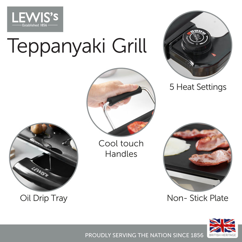 Lewis's Teppanyaki Grill Large Non Stick 58x26.5cm