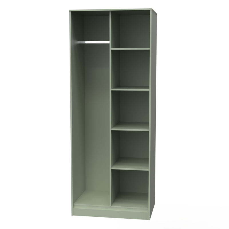 Harare Ready Assembled Open Wardrobe  - Reed Green