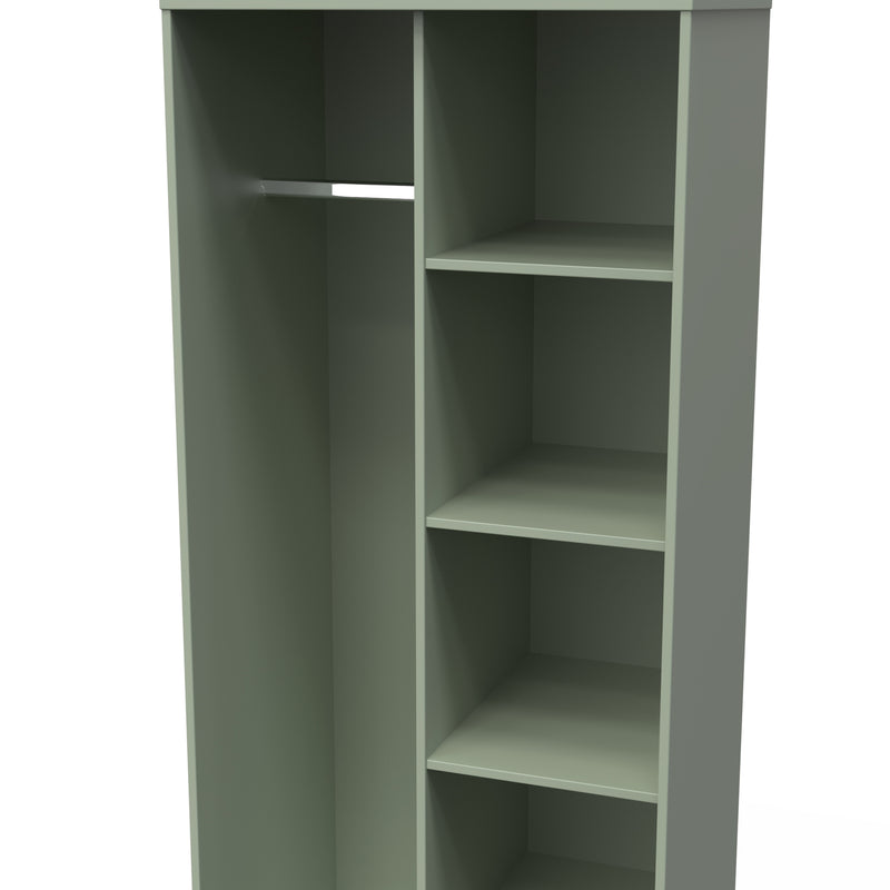 Harare Ready Assembled Open Wardrobe  - Reed Green