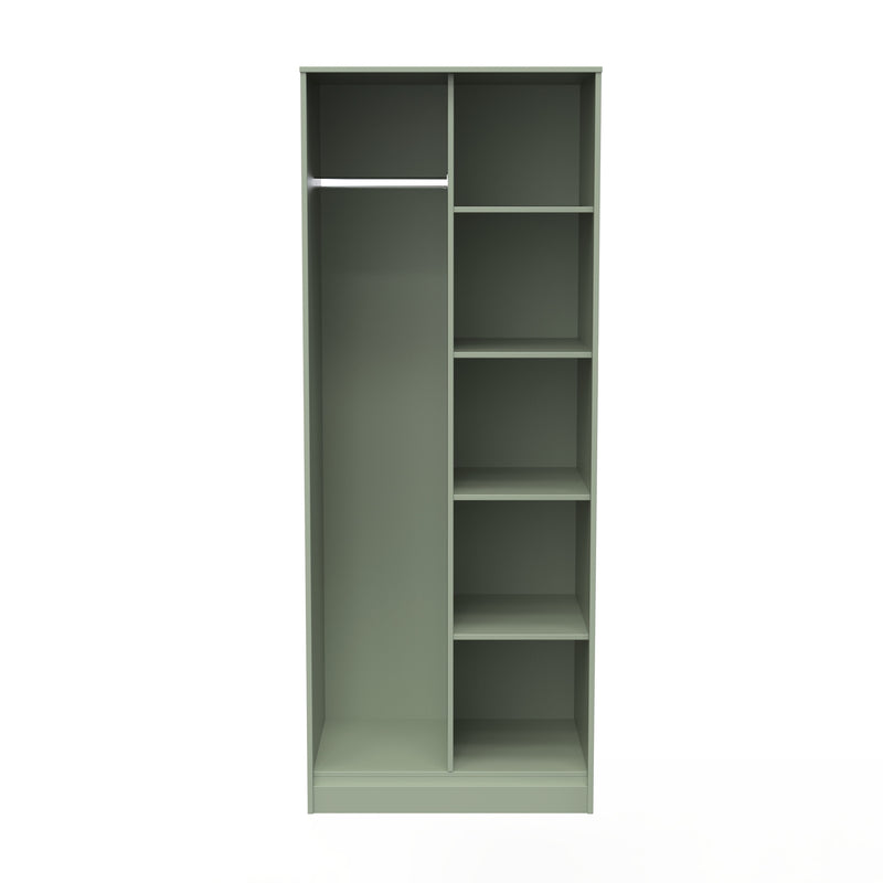 Harare Ready Assembled Open Wardrobe  - Reed Green