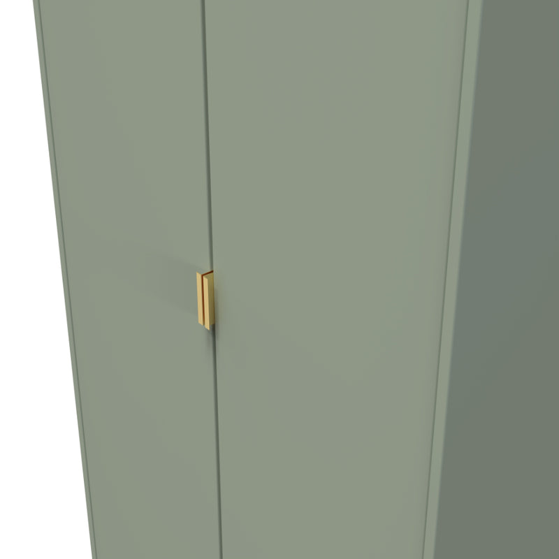 Harare Ready Assembled Wardrobe with 2 Doors  - Reed Green