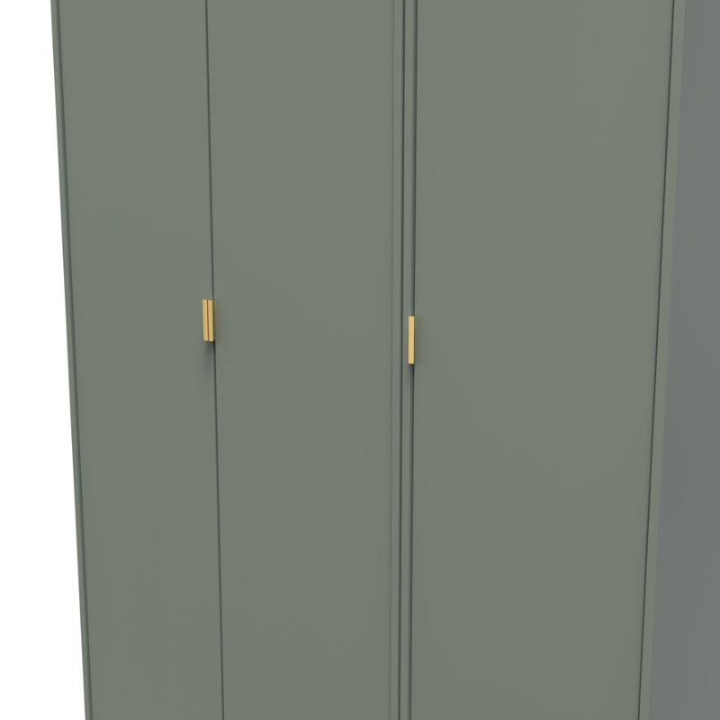 Harare Ready Assembled Wardrobe with 3 Doors  - Reed Green