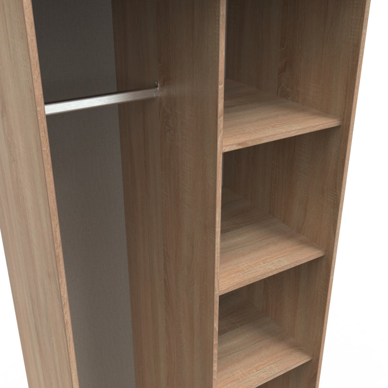 Helsinki Ready Assembled Open Wardrobe  - Bardolino Oak