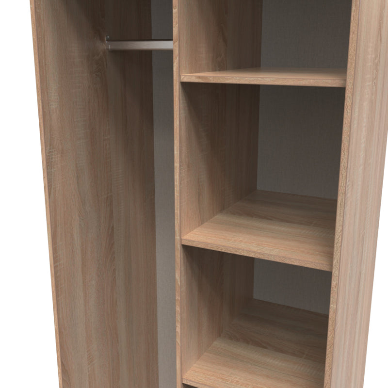 Helsinki Ready Assembled Open Wardrobe  - Bardolino Oak