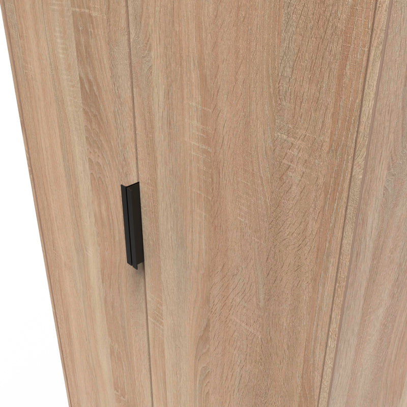 Helsinki Ready Assembled Wardrobe with 2 Doors  - Bardolino Oak