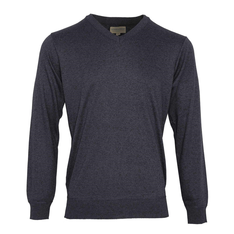 Hutson Harbour V-Neck Jumper - Indigo