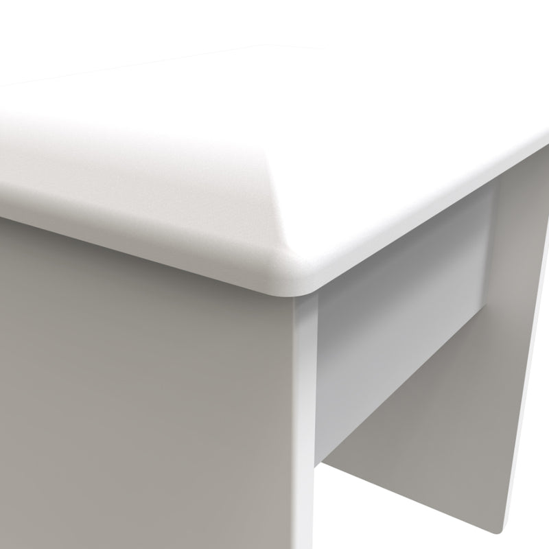 Havana Ready Assembled Dressing Table Stool  - White Matt