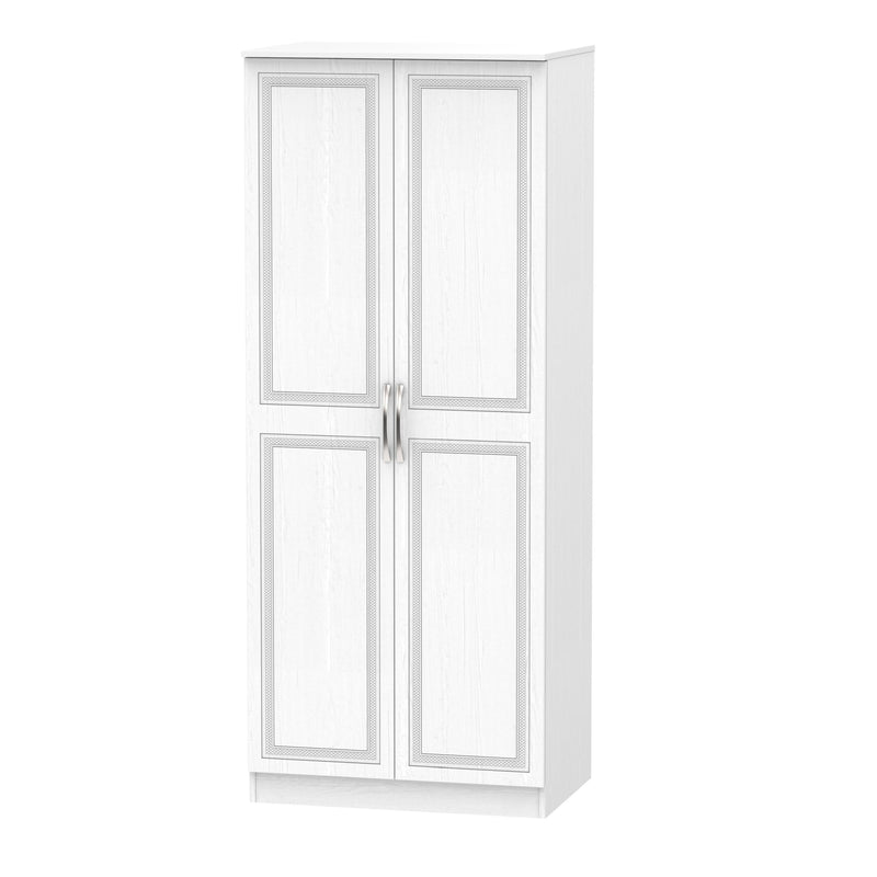 Dakar Ready Assembled Wardrobe with 2 Doors  - Signature White