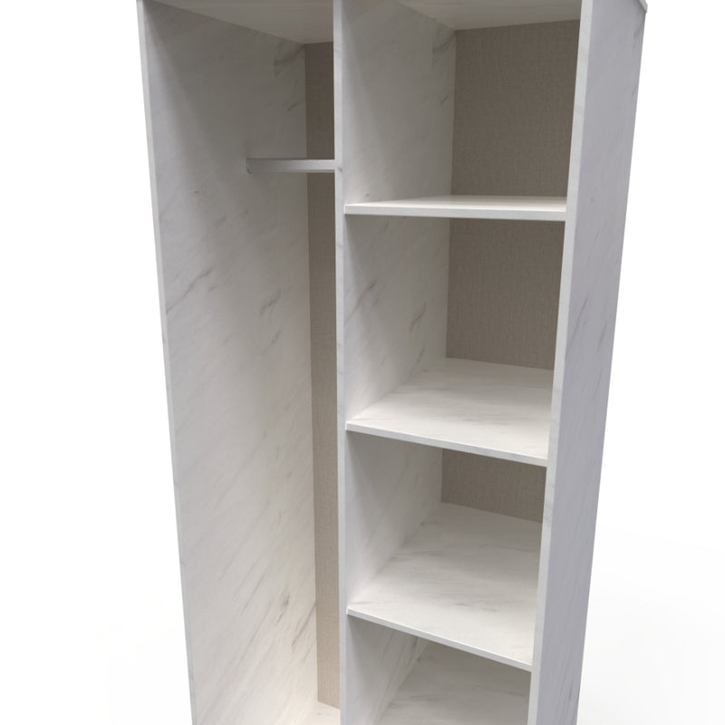 Harare Ready Assembled Open Wardrobe  - Marble