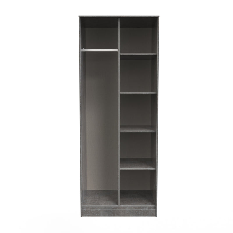 Haiti Ready Assembled Open Wardrobe  - Pewter