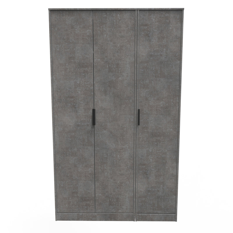 Haiti Ready Assembled Wardrobe with 3 Doors  - Pewter