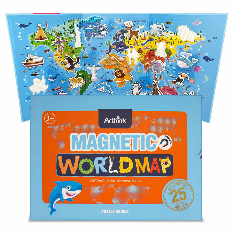 Arthink Magnetic World Map - 25 Piece