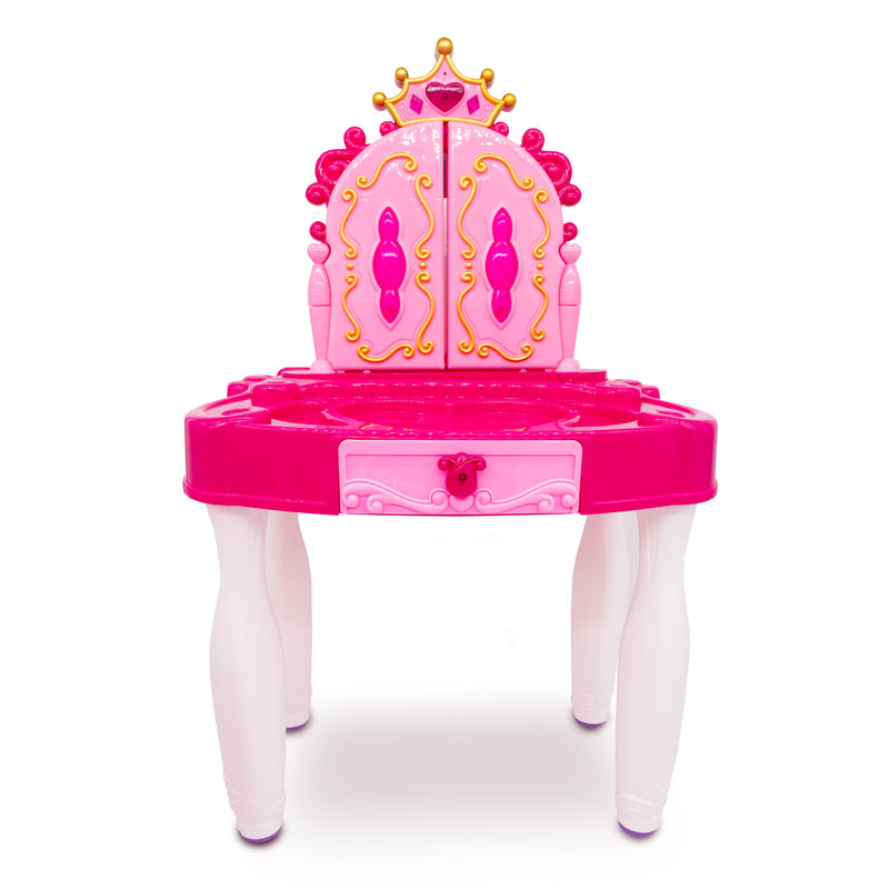 Beautiful Girl Makeup Vanity Table & Chair Set