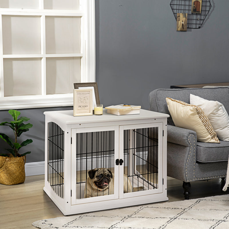 Dog crate best sale end tables