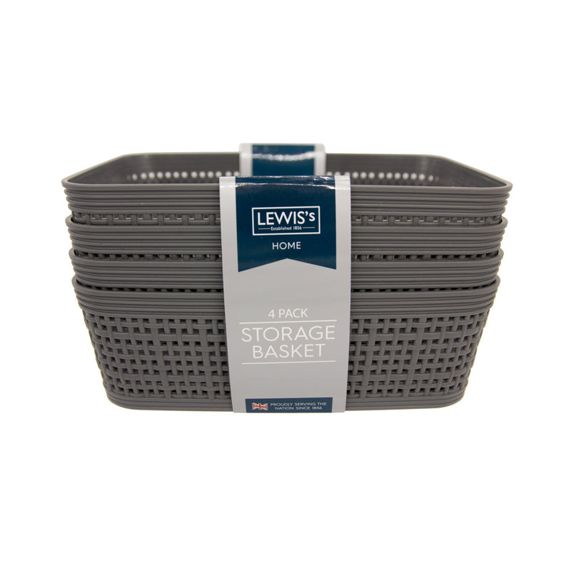 Lewis's Storage Basket Set wave Design - Set of 4 or 3