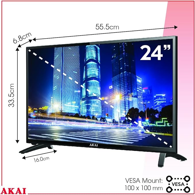 AKAI 12V TV 24 Inch Smart HD LED Television