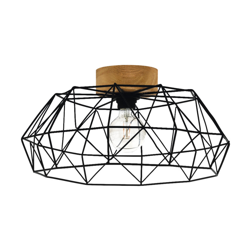 EGLO Padstow Geometric Ceiling Light - Black