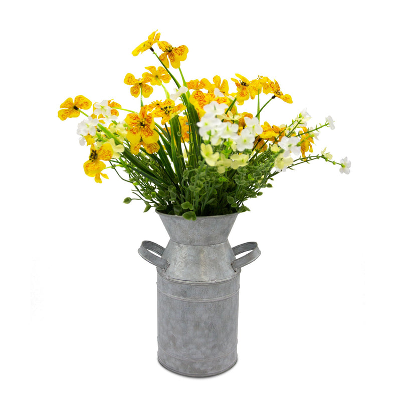 Wild Flowers In Milk Churn Jug