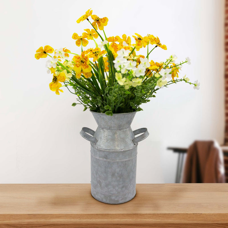 Wild Flowers In Milk Churn Jug