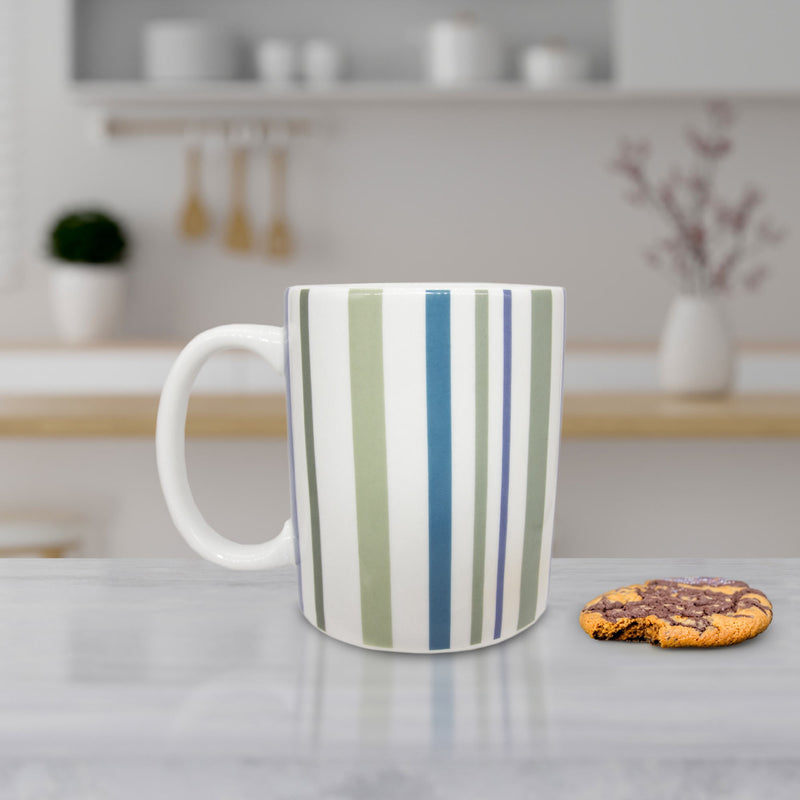 Lewis's Sage Stripe Mug