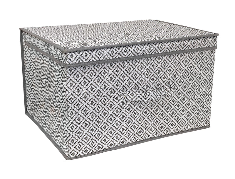 Jumbo Storage Chest - Geometric Grey